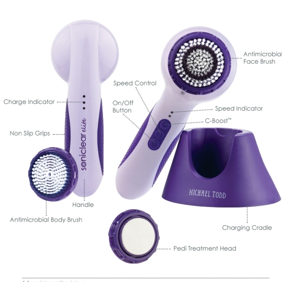 Michael Todd Soniclear Elite Electric Scrub For Face And Body - Picture 1 of 6